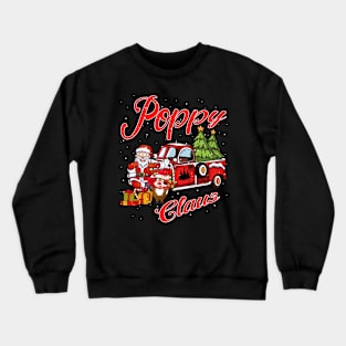 Poppy Claus Santa Car Christmas Funny Awesome Gift Crewneck Sweatshirt